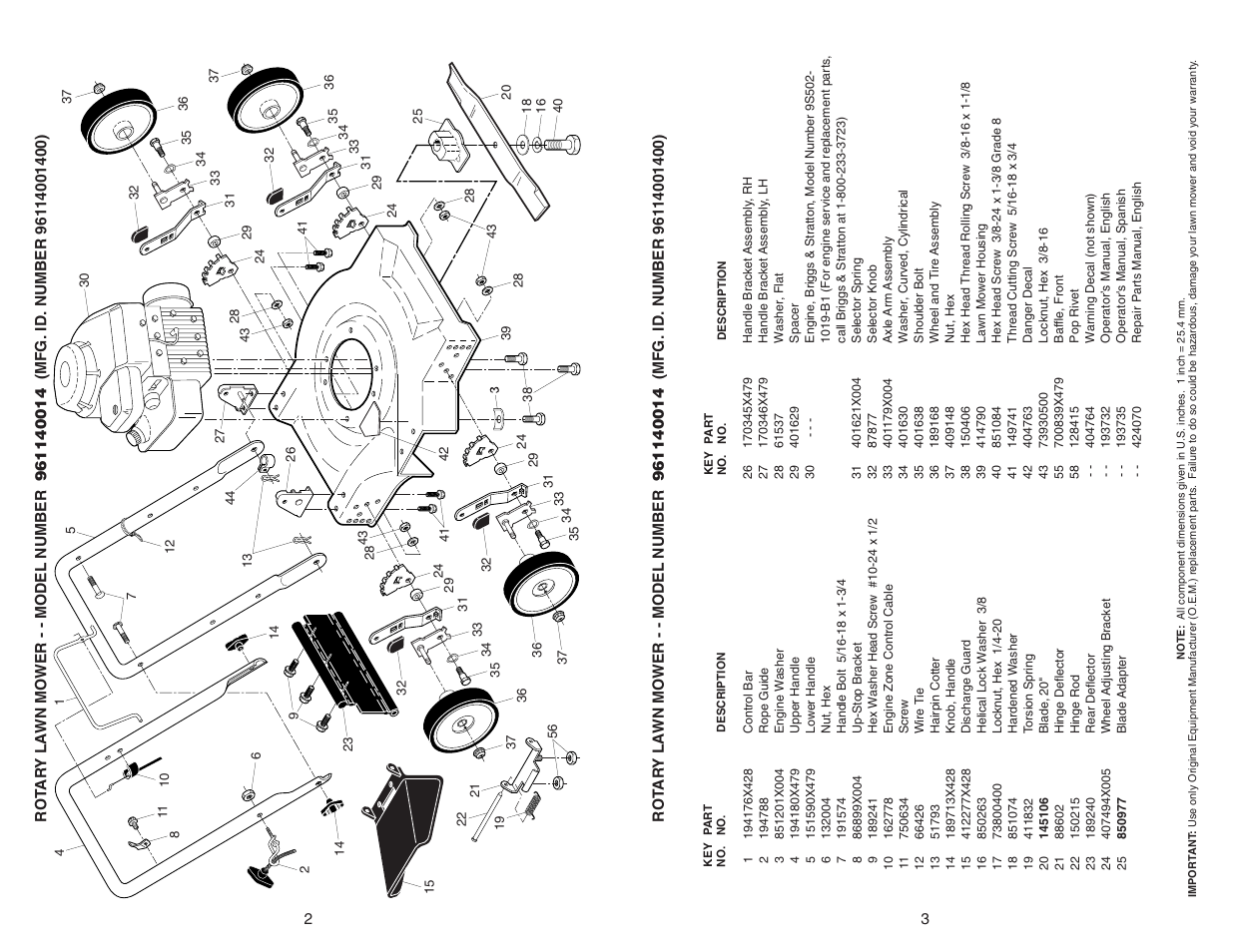 Weed Eater 961140014 User Manual | Page 2 / 2