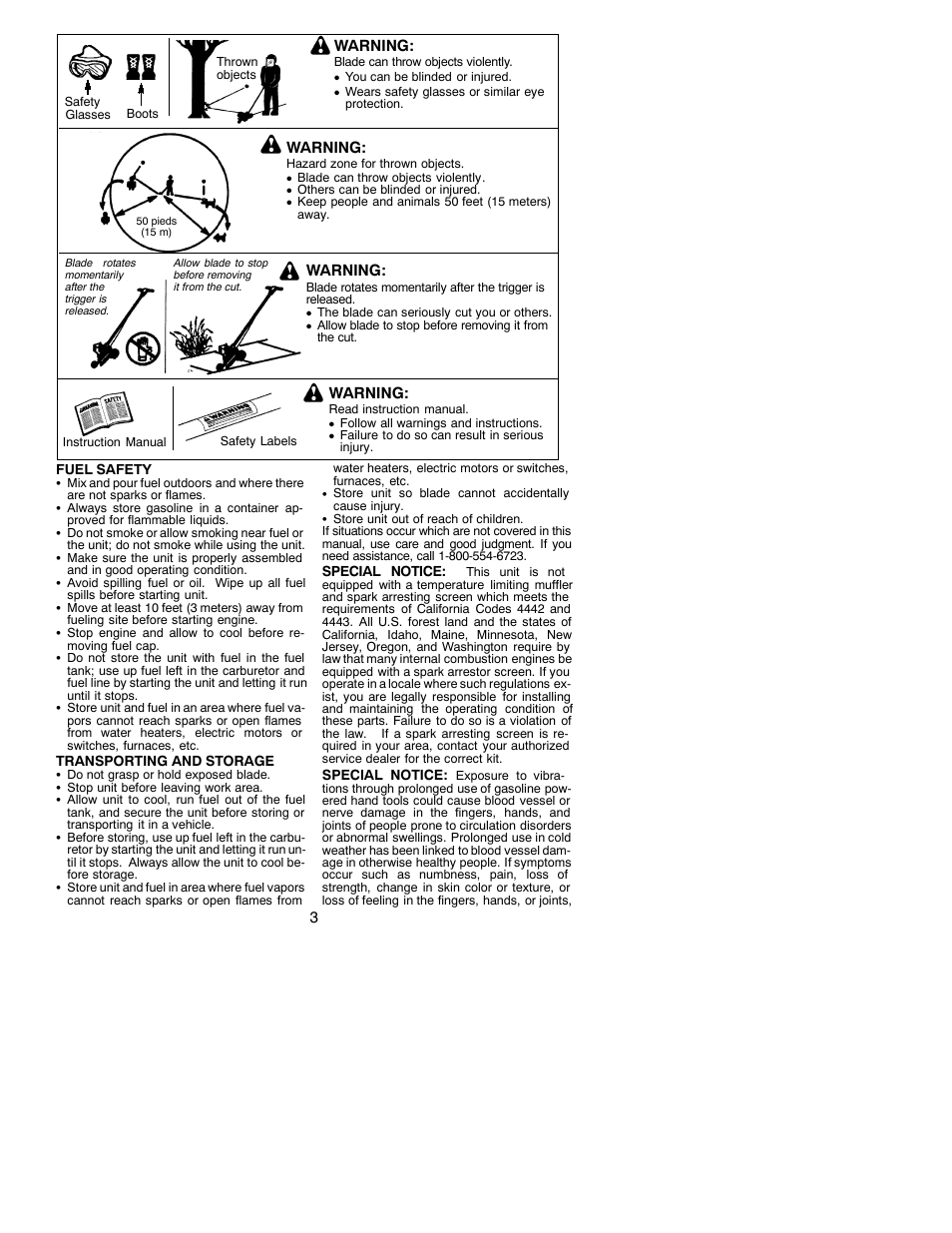 Weed Eater 530088134 User Manual | Page 3 / 12