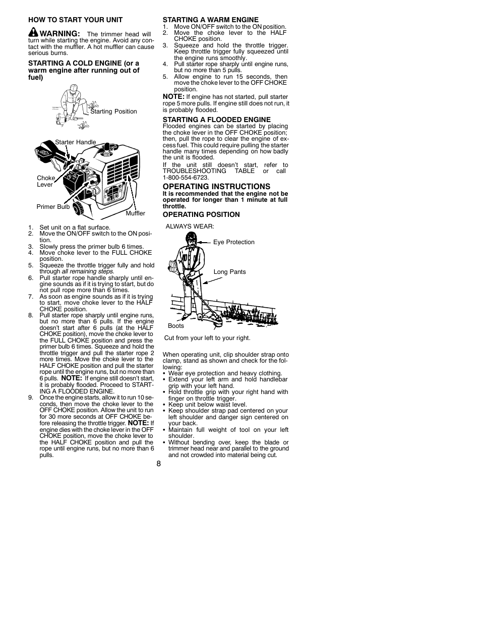 Weed Eater 530086828 User Manual | Page 8 / 15