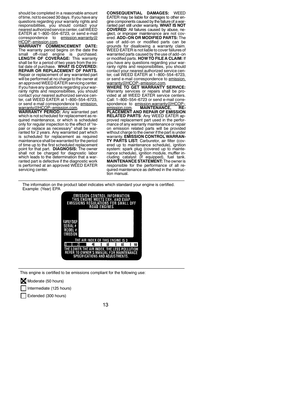 Weed Eater 545186731 User Manual | Page 13 / 13