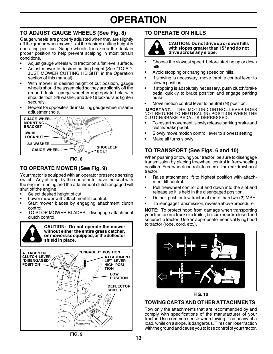 Operation | Weed Eater SGT18H46A User Manual | Page 13 / 48