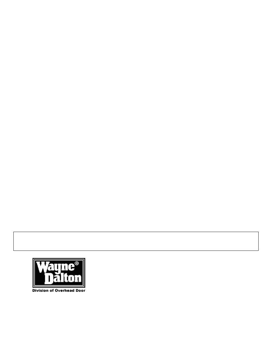 Wayne-Dalton DS-50 User Manual | Page 15 / 15