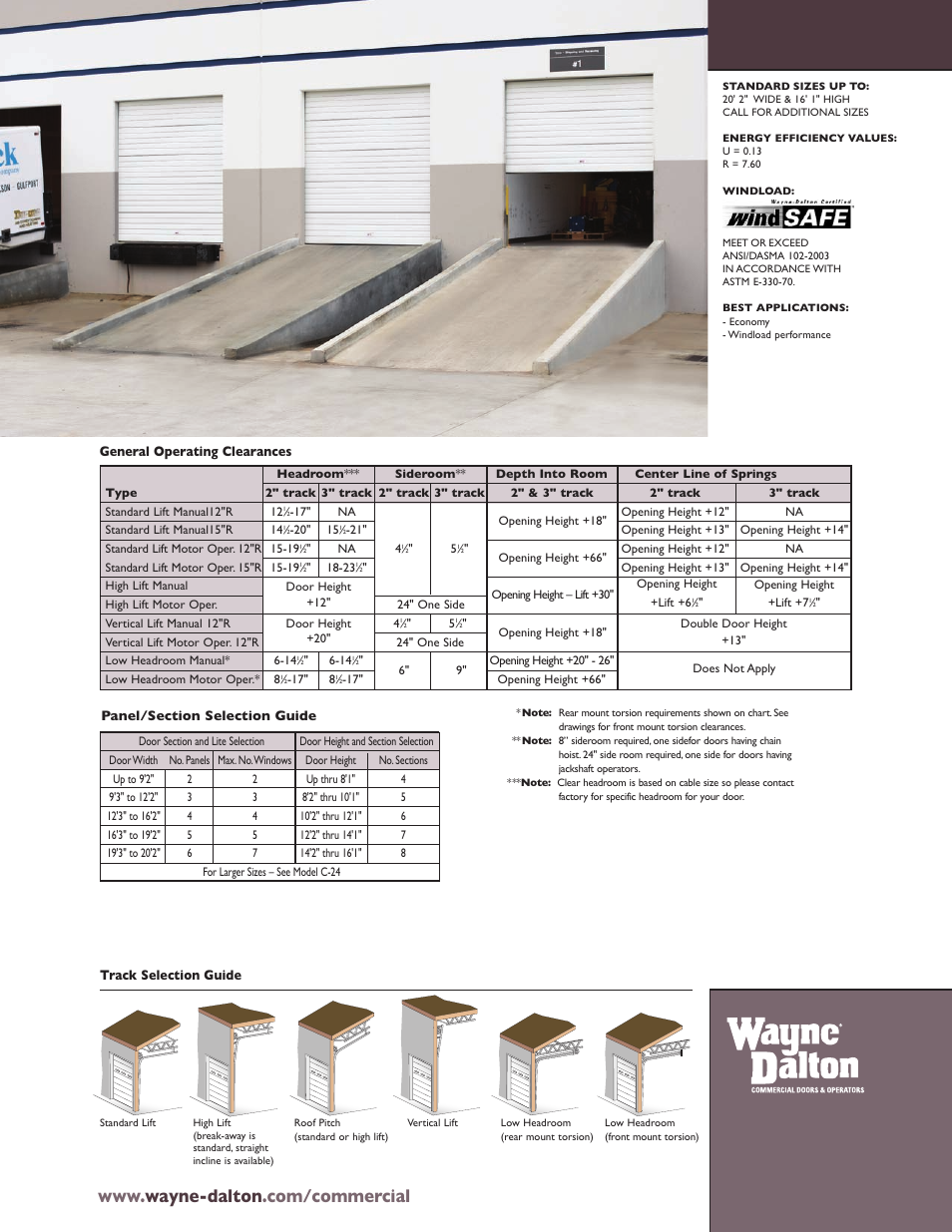 Wayne-Dalton SECTIONAL DOOR SYSTEM C-2400 User Manual | Page 3 / 4