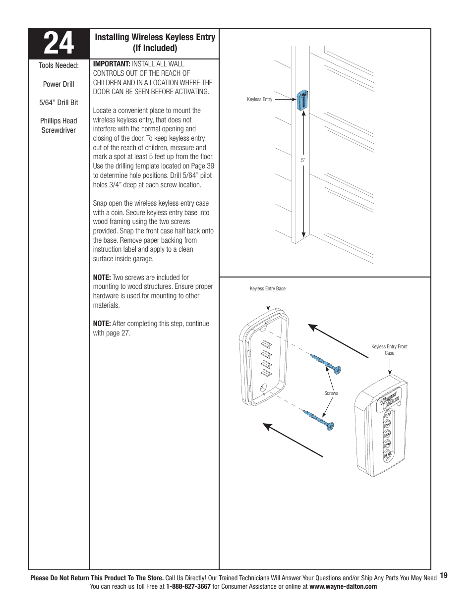 Wayne-Dalton PRODRIVE 3222C-Z User Manual | Page 25 / 48