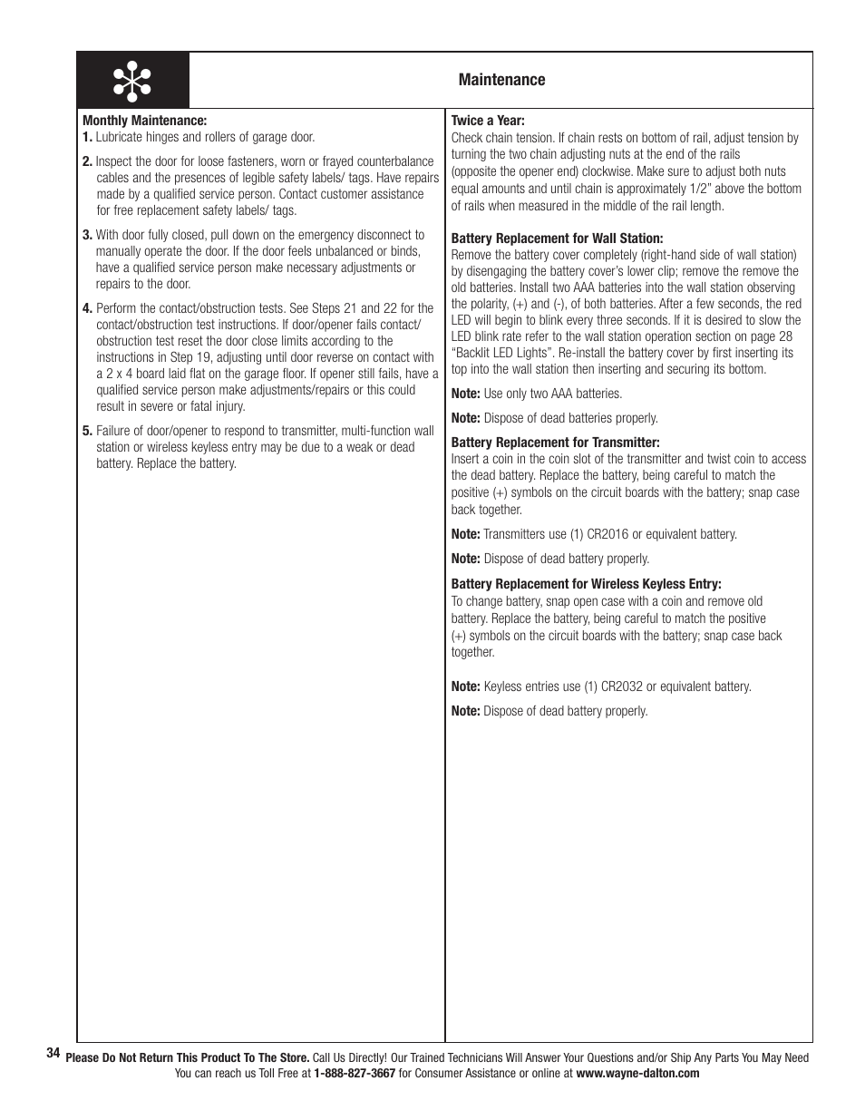 Wayne-Dalton PRODRIVE 3222C-Z User Manual | Page 40 / 48