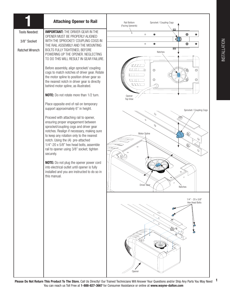 Wayne-Dalton PRODRIVE 3222C-Z User Manual | Page 7 / 48