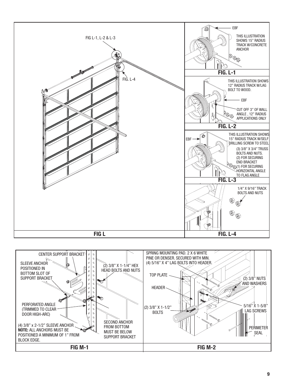 Fig l, Fig m-2 | Wayne-Dalton 451 User Manual | Page 9 / 20