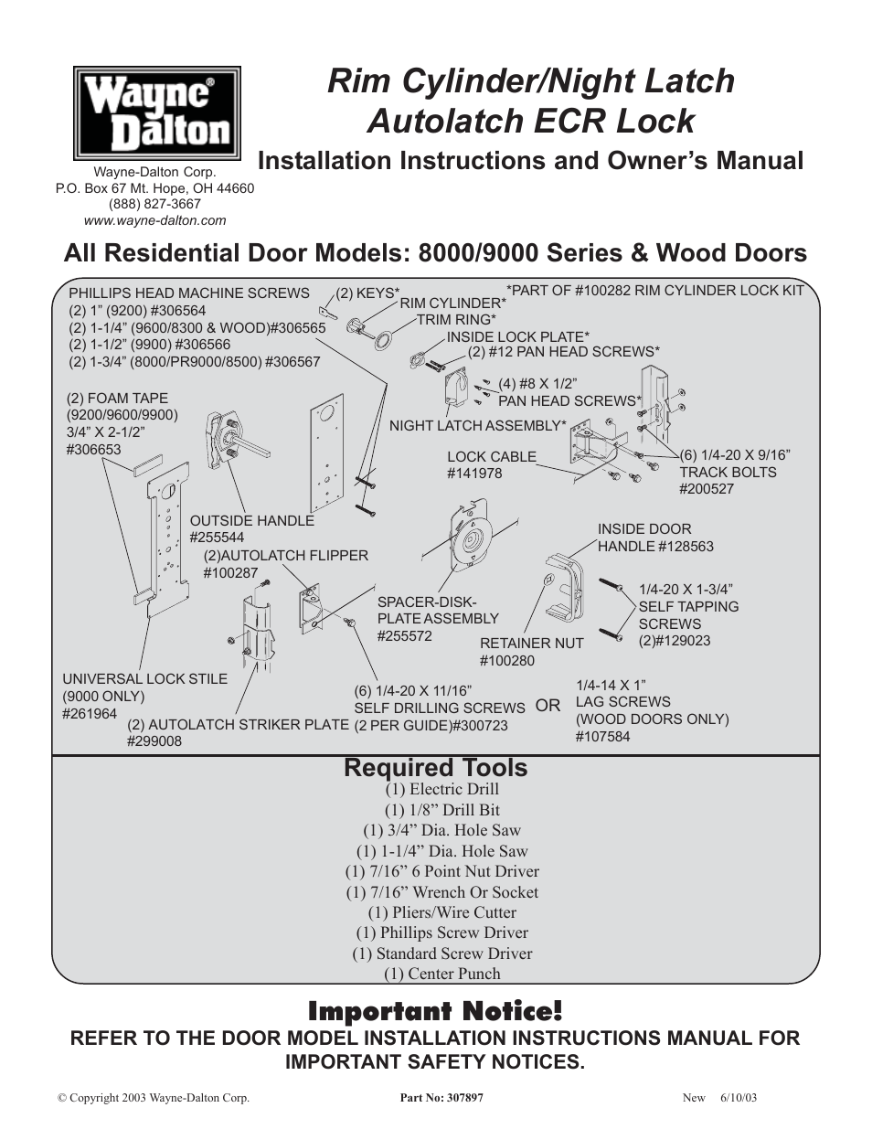 Wayne-Dalton 8000 User Manual | 4 pages