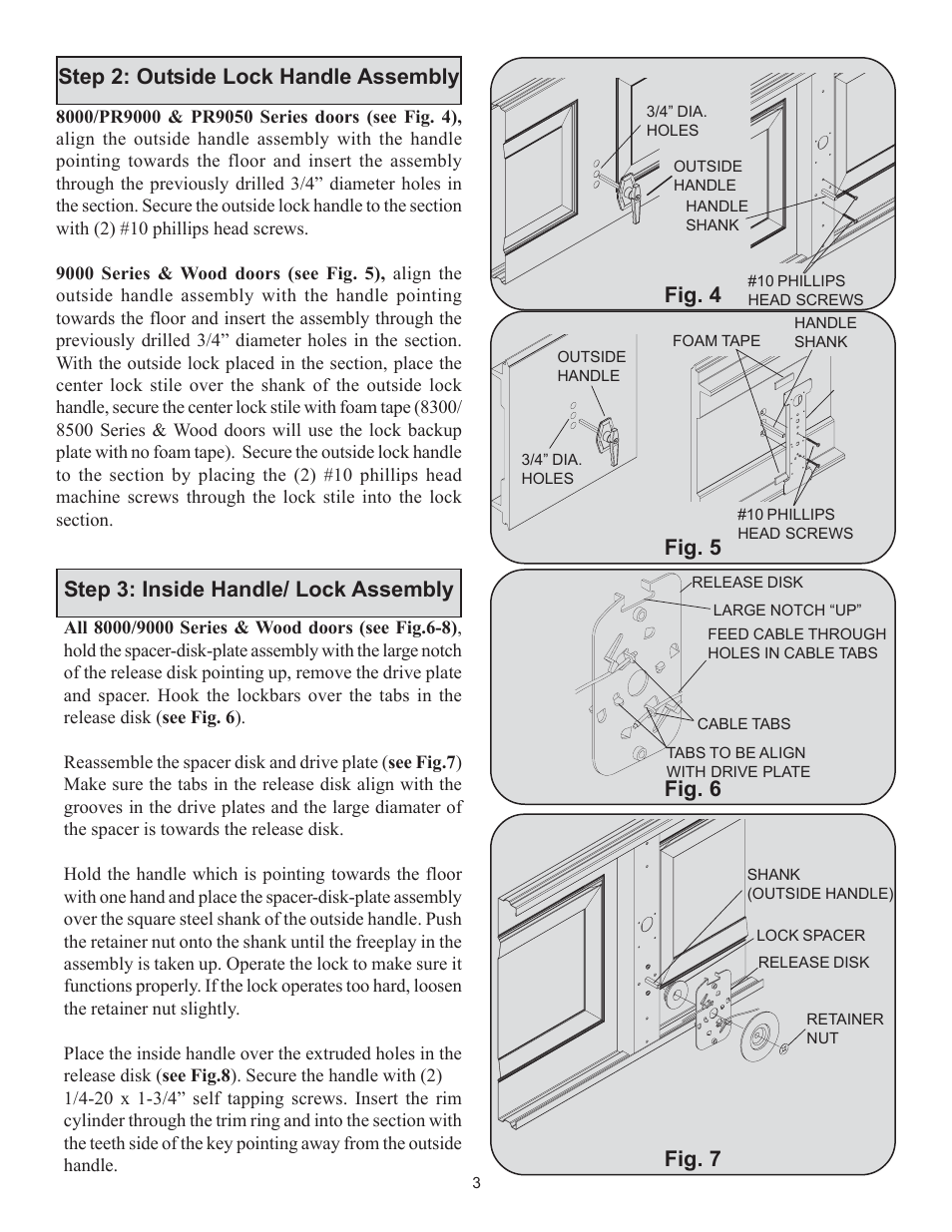 Fig. 4 fig. 5, Fig. 6 fig. 7 | Wayne-Dalton 8000 User Manual | Page 3 / 4