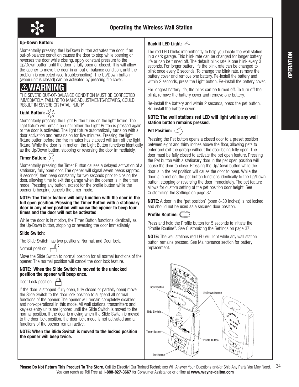 Warning | Wayne-Dalton TORQUEMASTER 3663-372 User Manual | Page 41 / 52