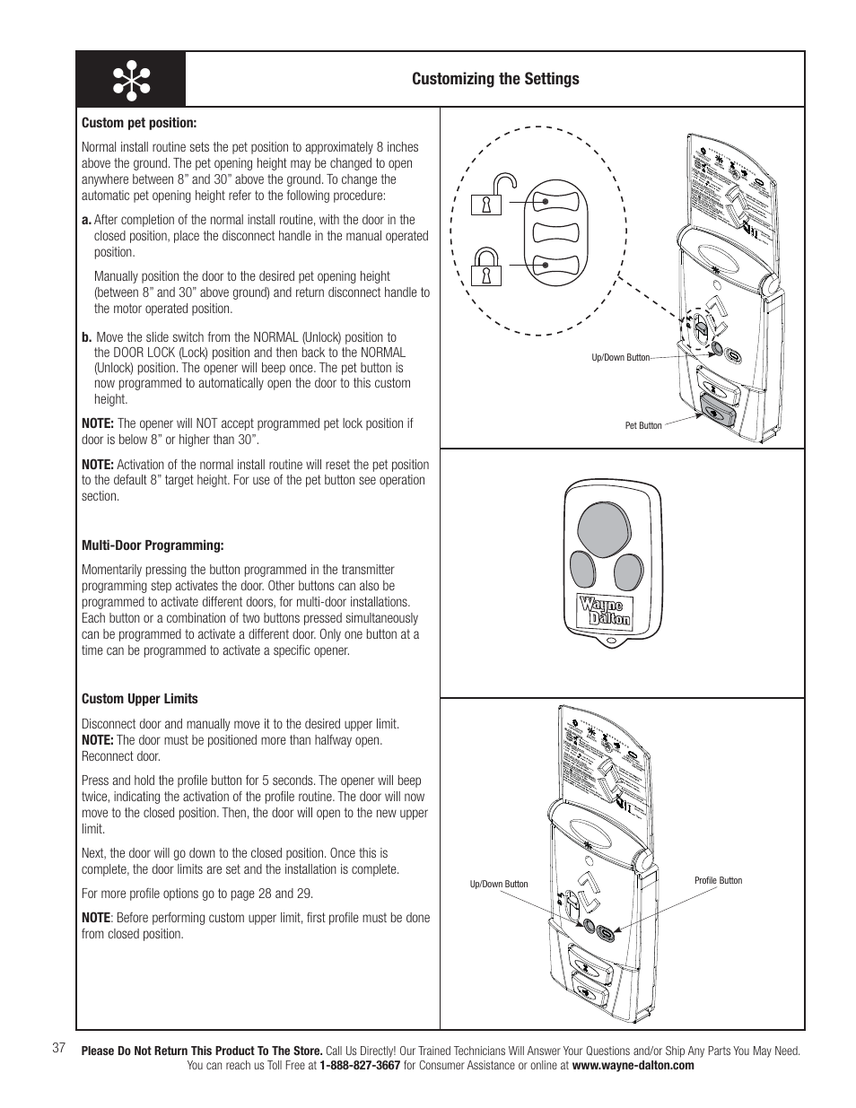 Wayne-Dalton TORQUEMASTER 3663-372 User Manual | Page 44 / 52