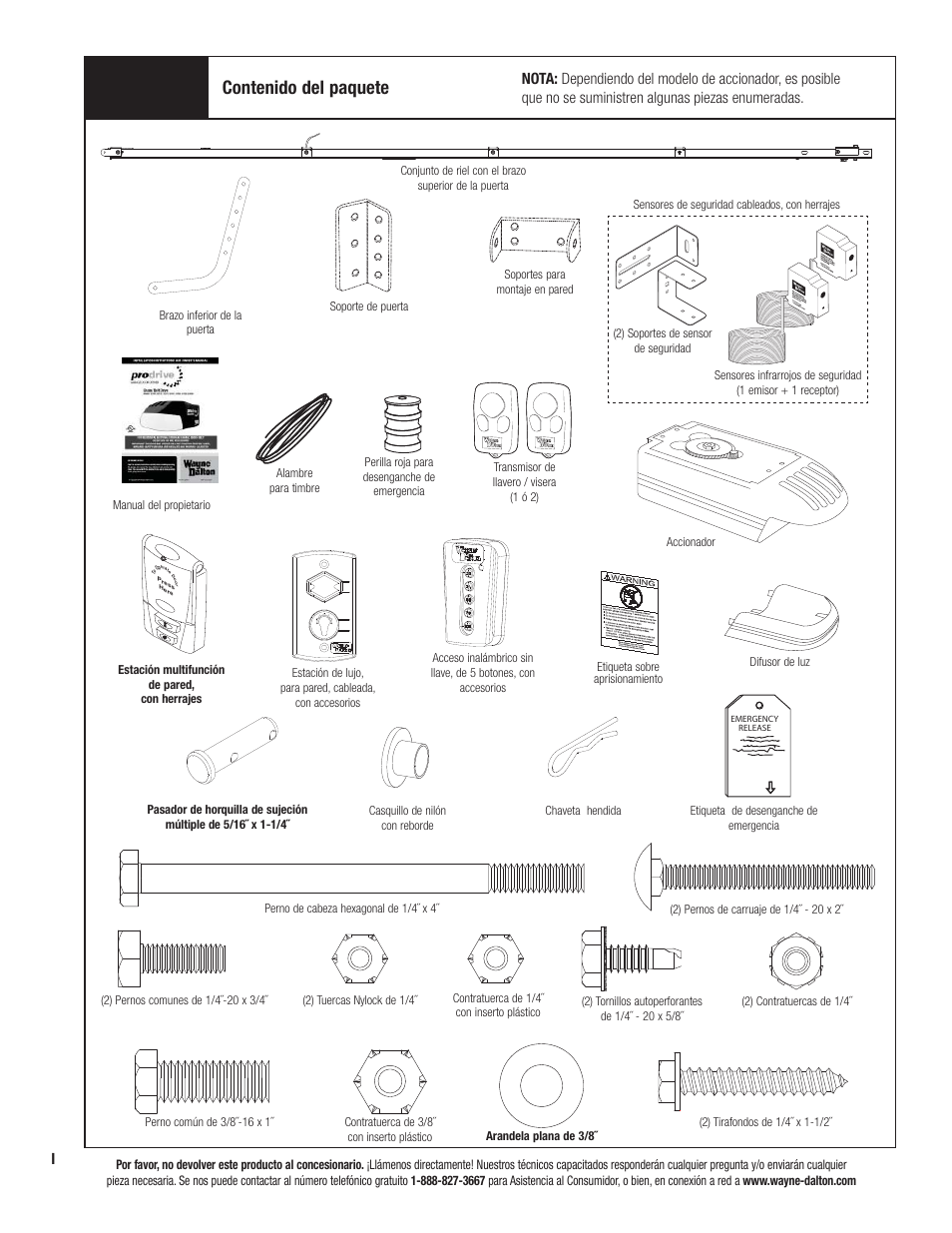 Wayne-Dalton PRODRIVE 3221C-Z User Manual | Page 50 / 96