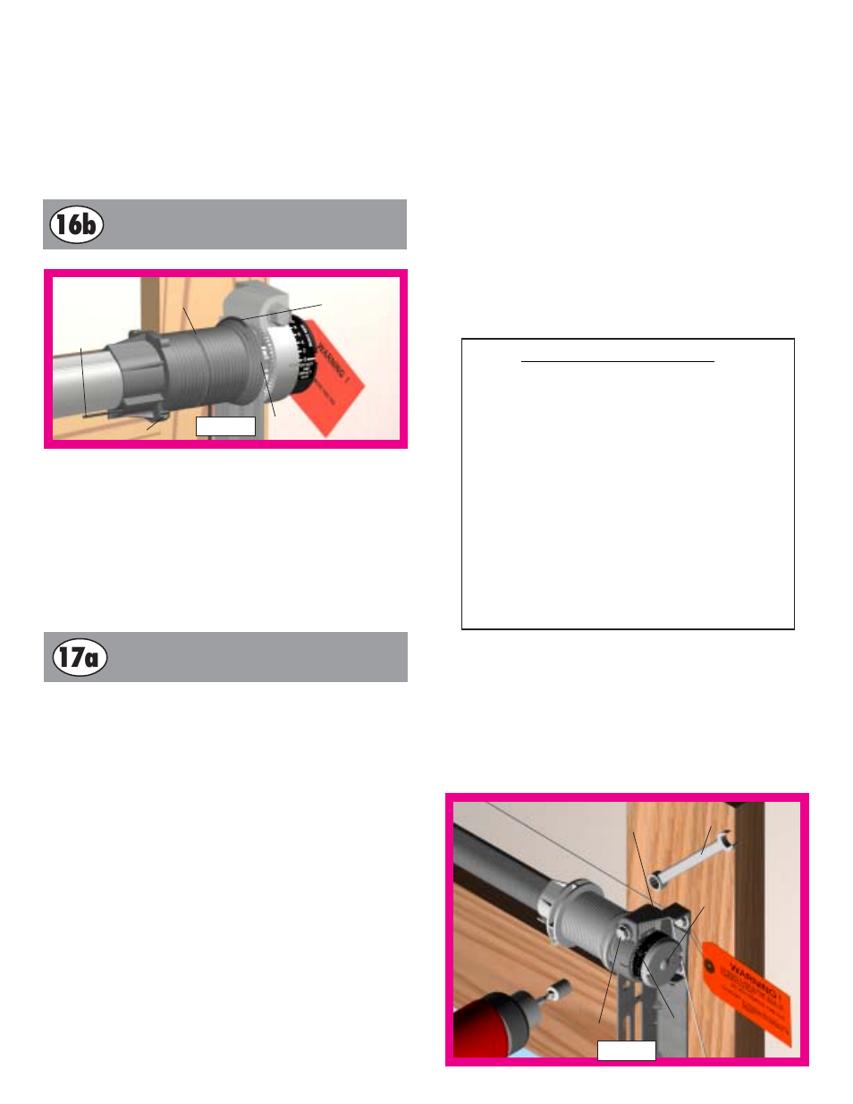 16b 17a | Wayne-Dalton IDRIVE 9900 User Manual | Page 6 / 8