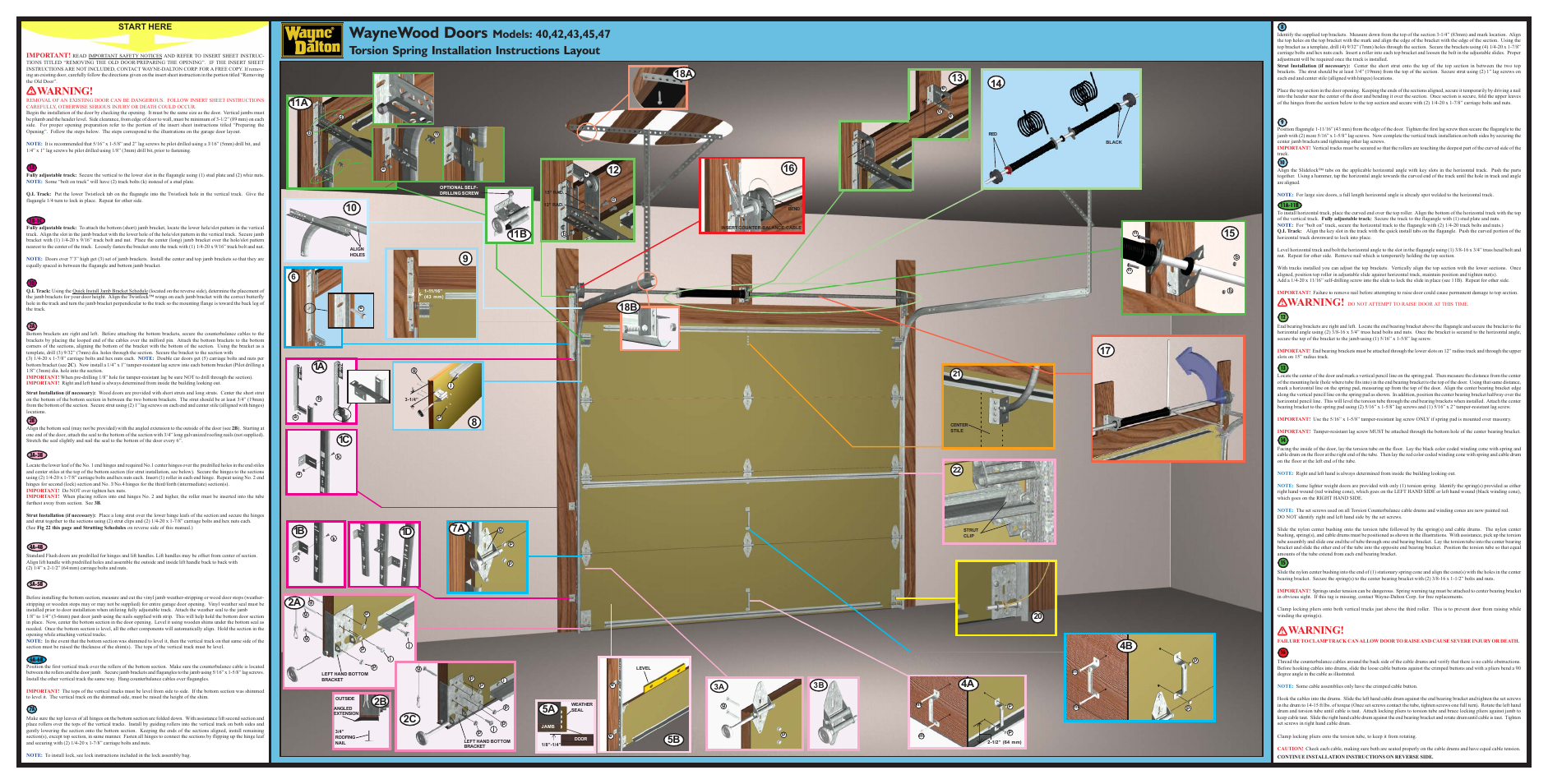 Wayne-Dalton WAYNEWOOD DOORS 40 User Manual | 2 pages