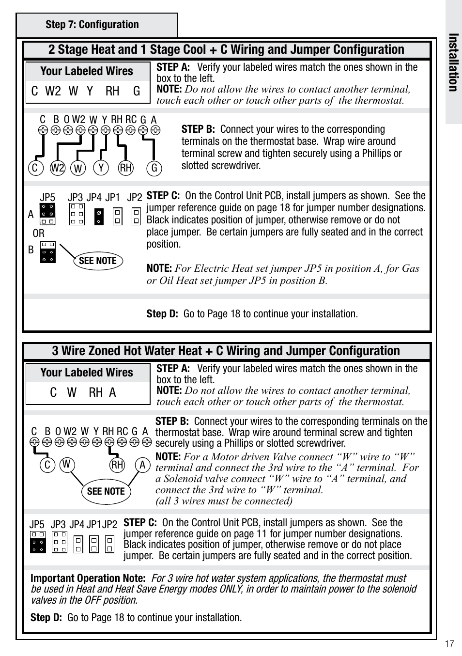 Installation | Wayne-Dalton Z-WAVE WDTC-20 User Manual | Page 17 / 34