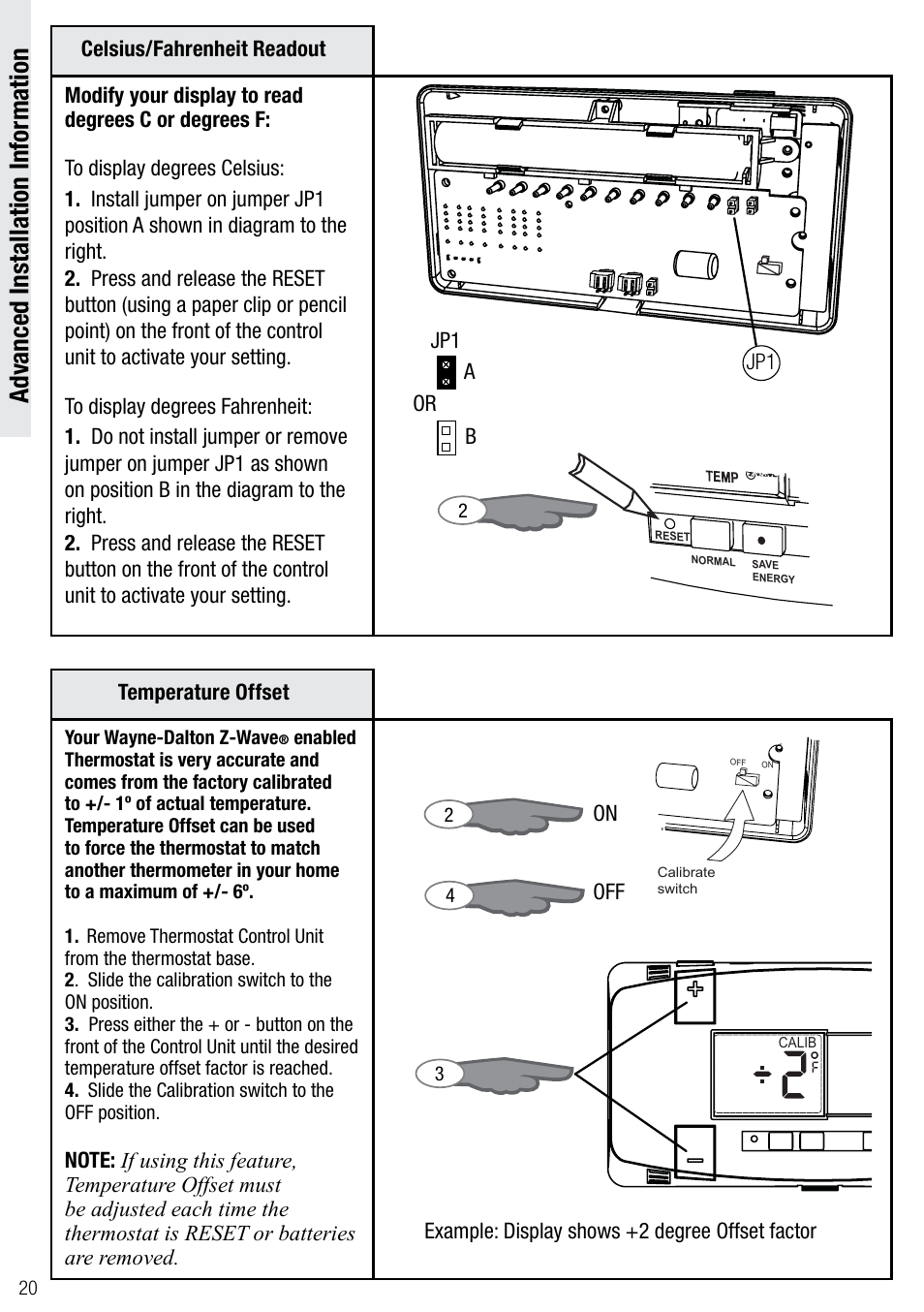 Wayne-Dalton Z-WAVE WDTC-20 User Manual | Page 20 / 34