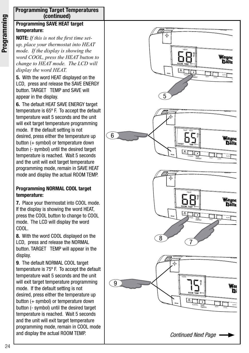 Programming | Wayne-Dalton Z-WAVE WDTC-20 User Manual | Page 24 / 34