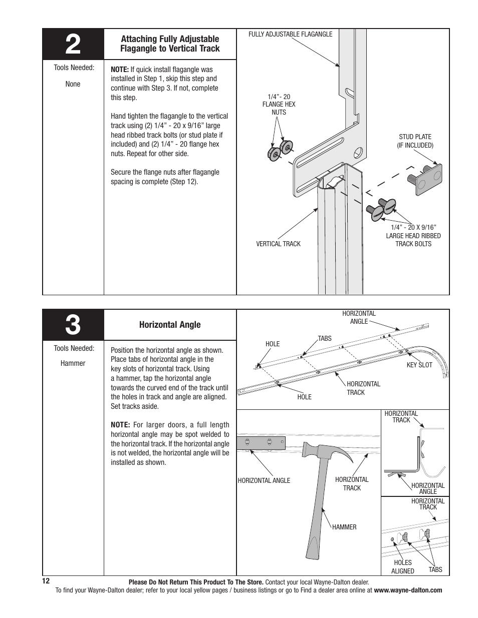 Wayne-Dalton TORQUEMASTER 9800 User Manual | Page 12 / 38