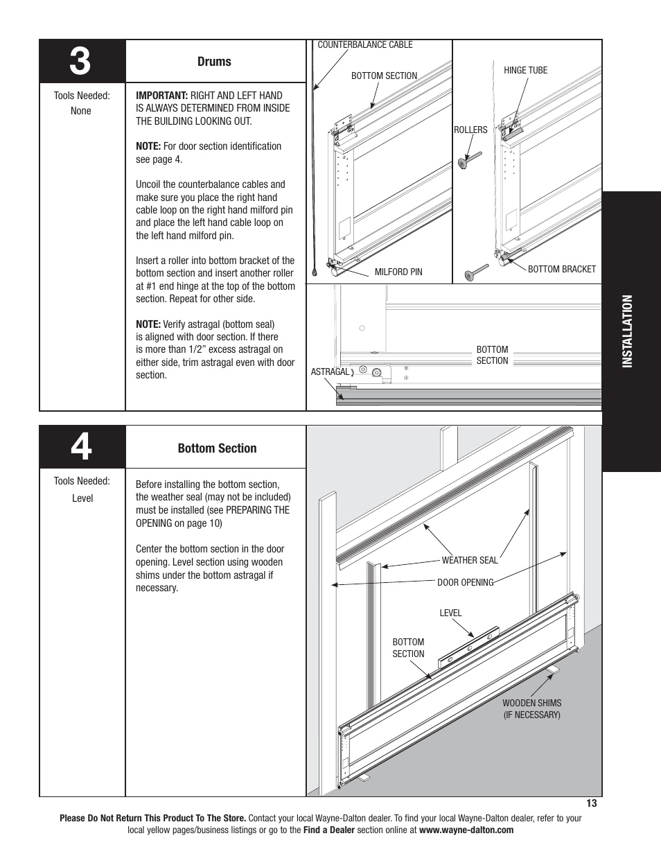 Wayne-Dalton TORSION SPRING 9100 User Manual | Page 13 / 36