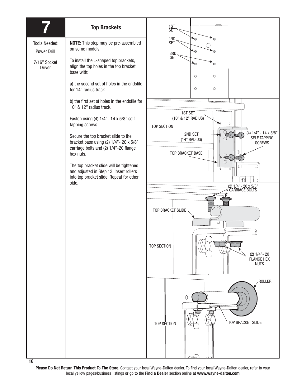 Wayne-Dalton TORSION SPRING 9100 User Manual | Page 16 / 36