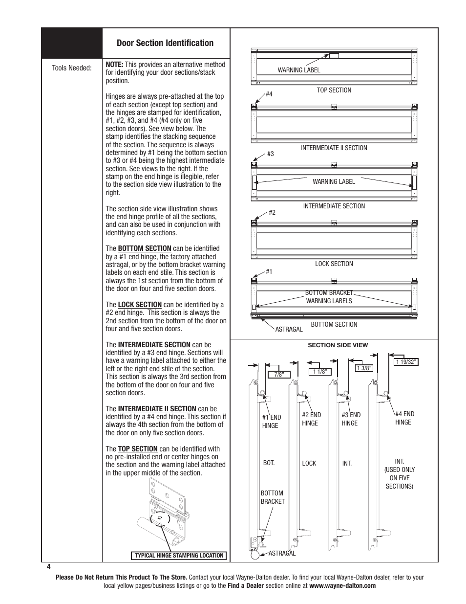 Wayne-Dalton TORSION SPRING 9100 User Manual | Page 4 / 36
