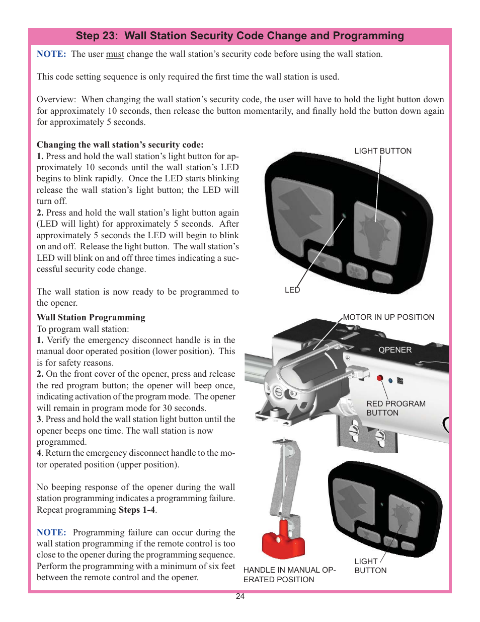 Wayne-Dalton IDRIVE 3982 User Manual | Page 24 / 36