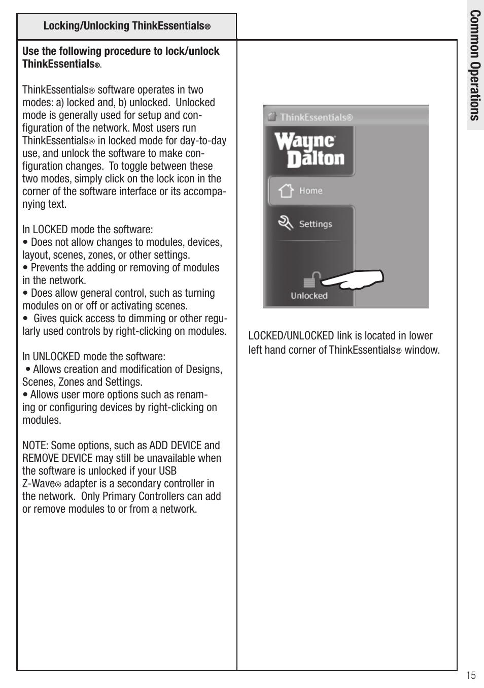 Wayne-Dalton Z-Wave WDUSB-10 User Manual | Page 15 / 42