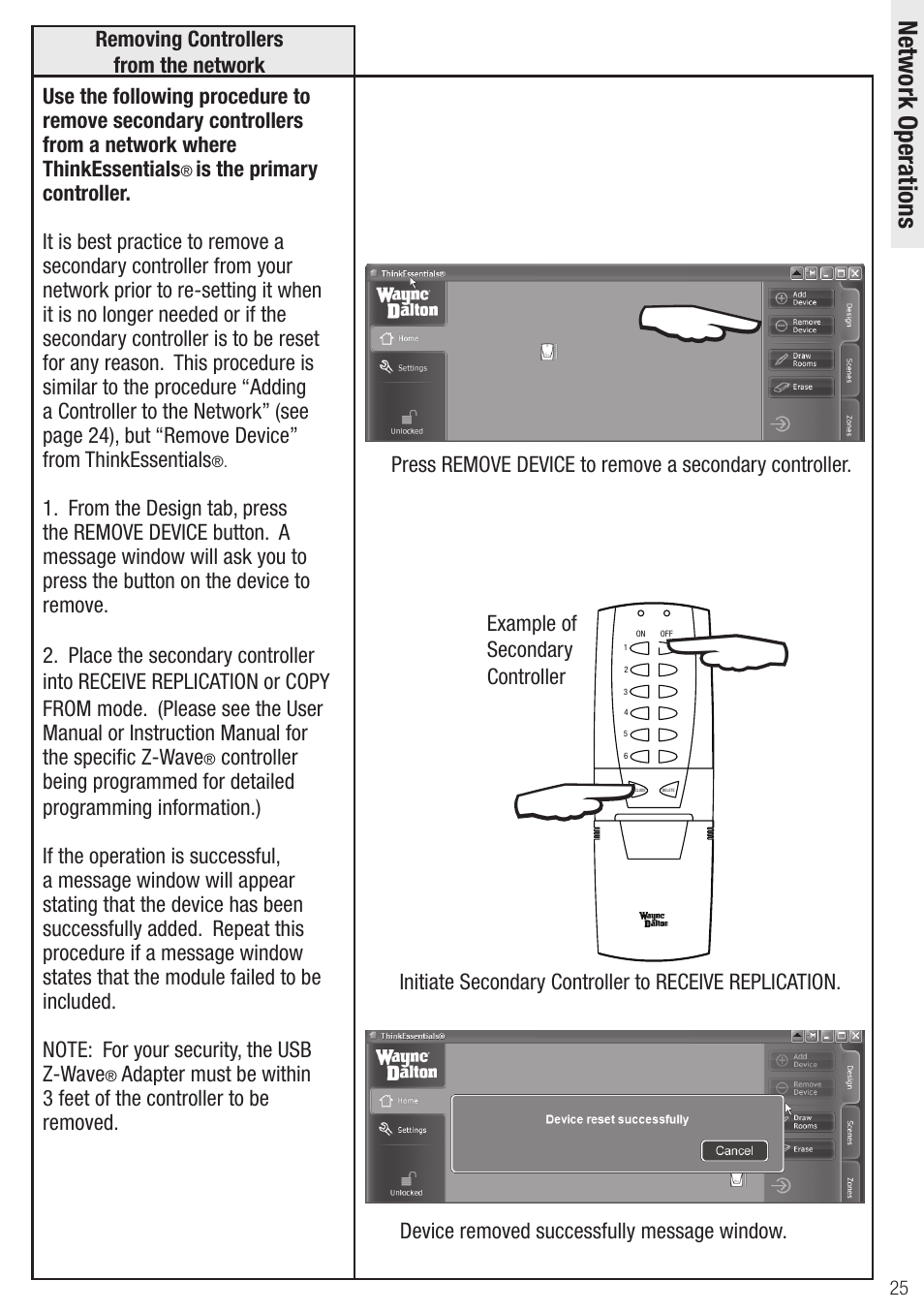 Wayne-Dalton Z-Wave WDUSB-10 User Manual | Page 25 / 42