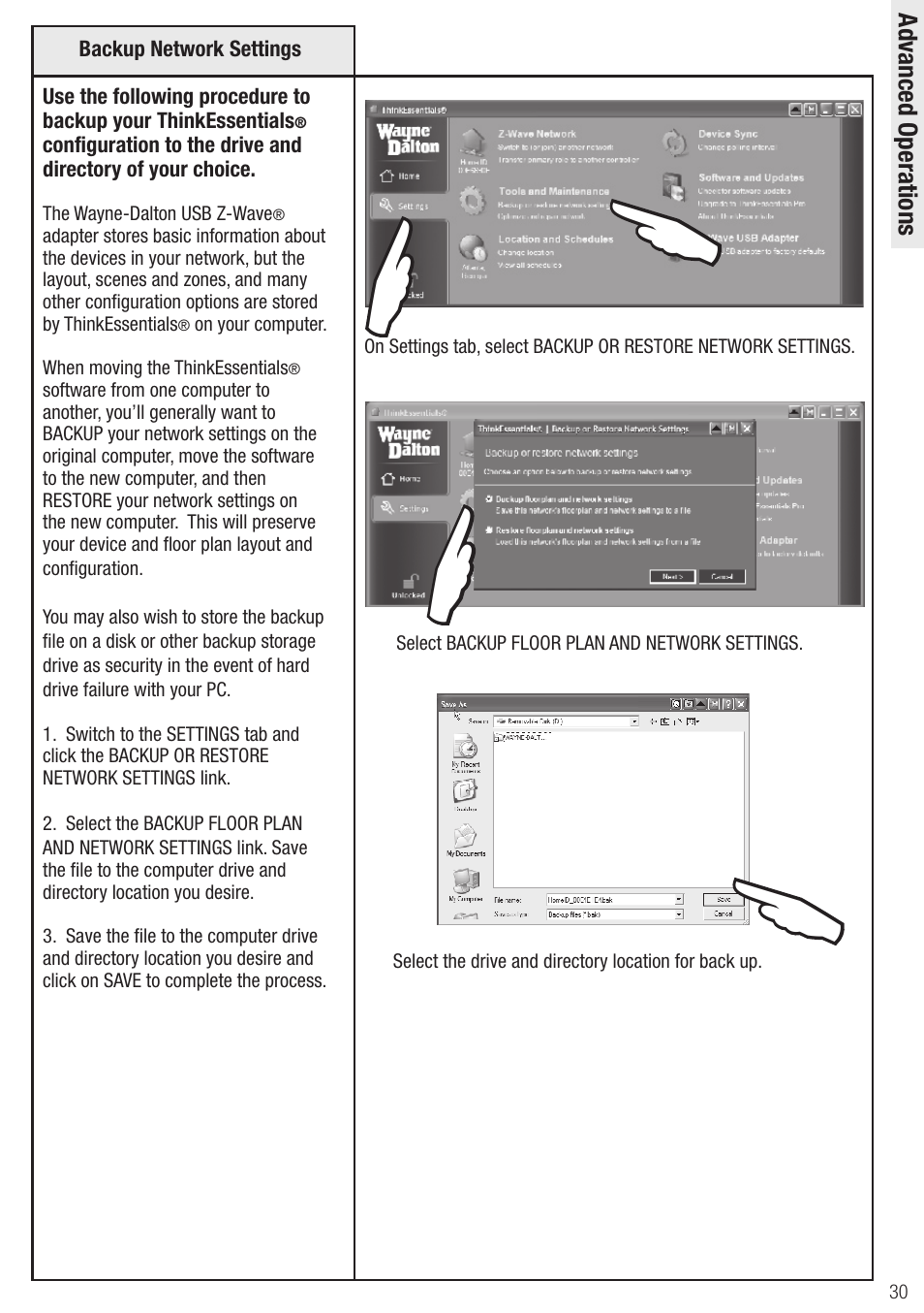 Wayne-Dalton Z-Wave WDUSB-10 User Manual | Page 30 / 42