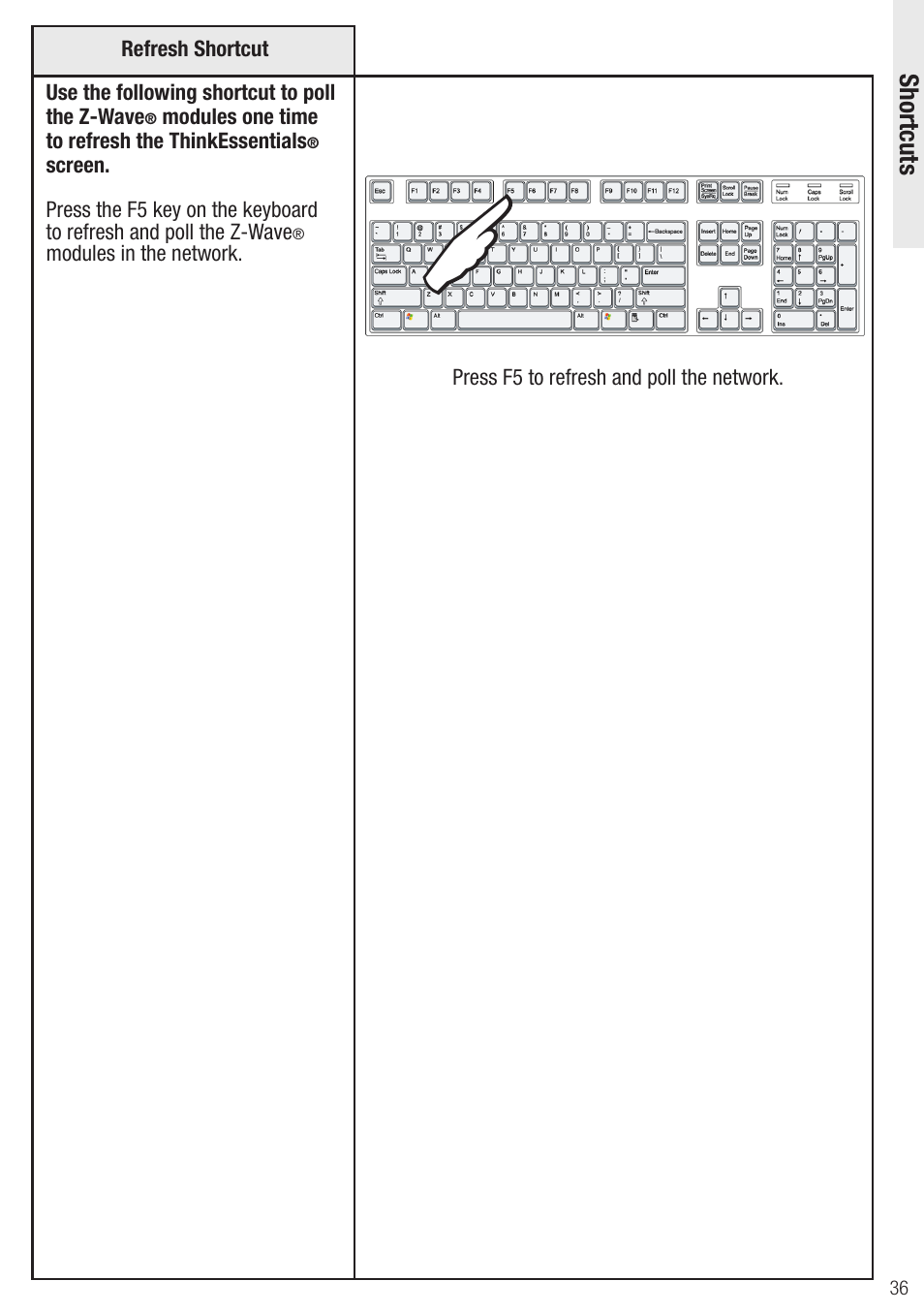 Wayne-Dalton Z-Wave WDUSB-10 User Manual | Page 36 / 42