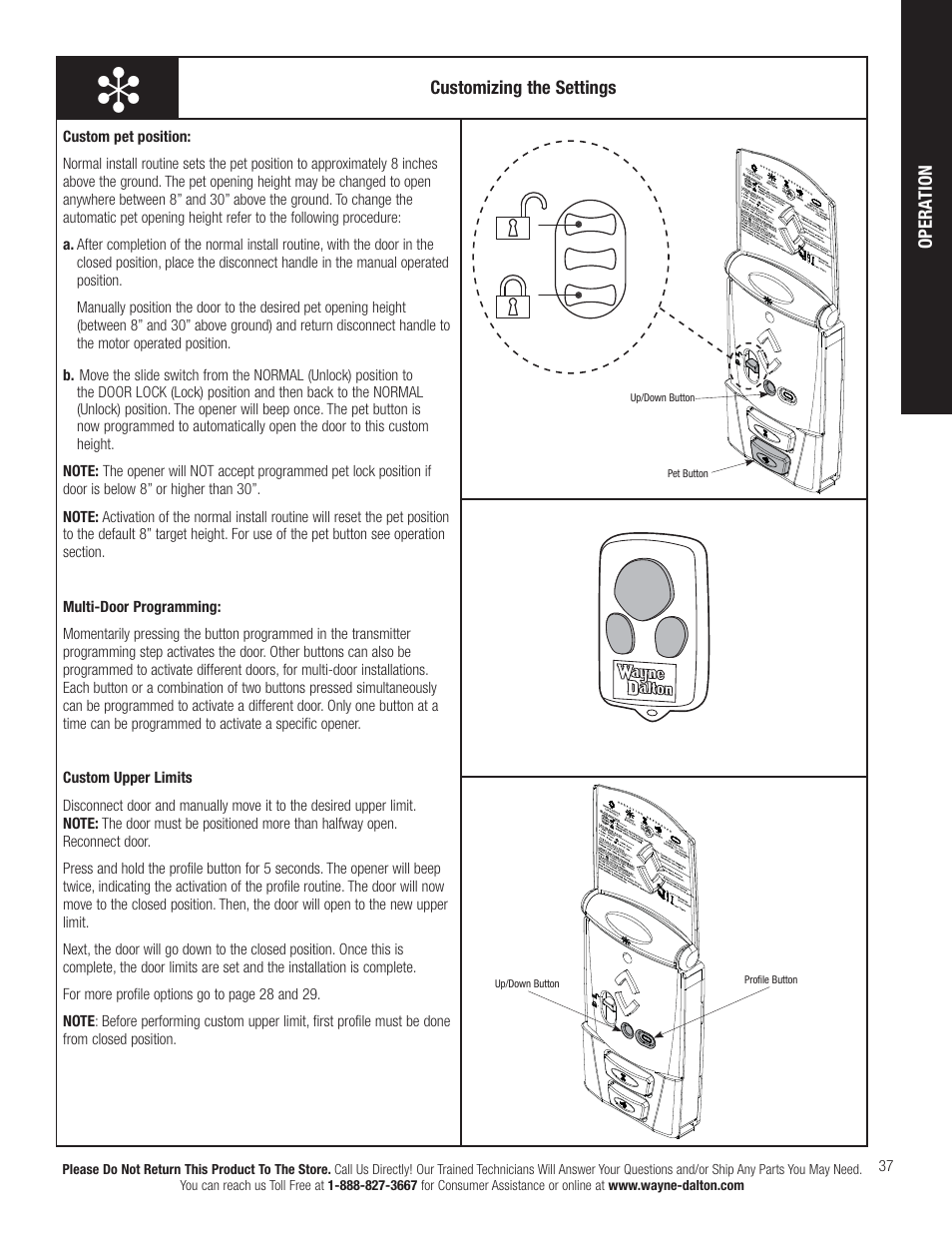 Wayne-Dalton IDRIVE PRO 3790-Z User Manual | Page 43 / 52