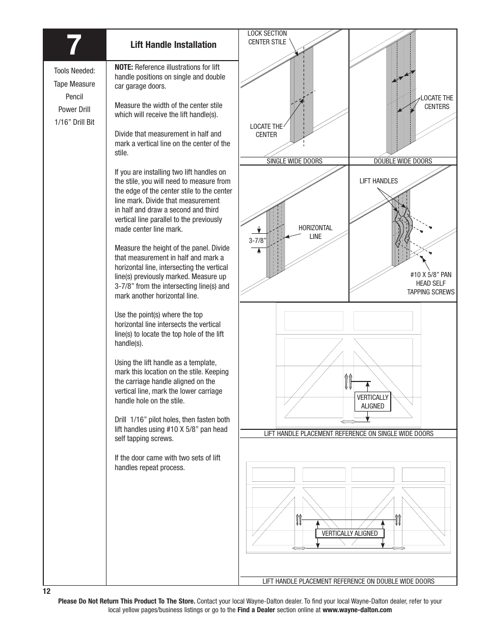 Wayne-Dalton TORQUEMASTER 6100 User Manual | Page 12 / 36