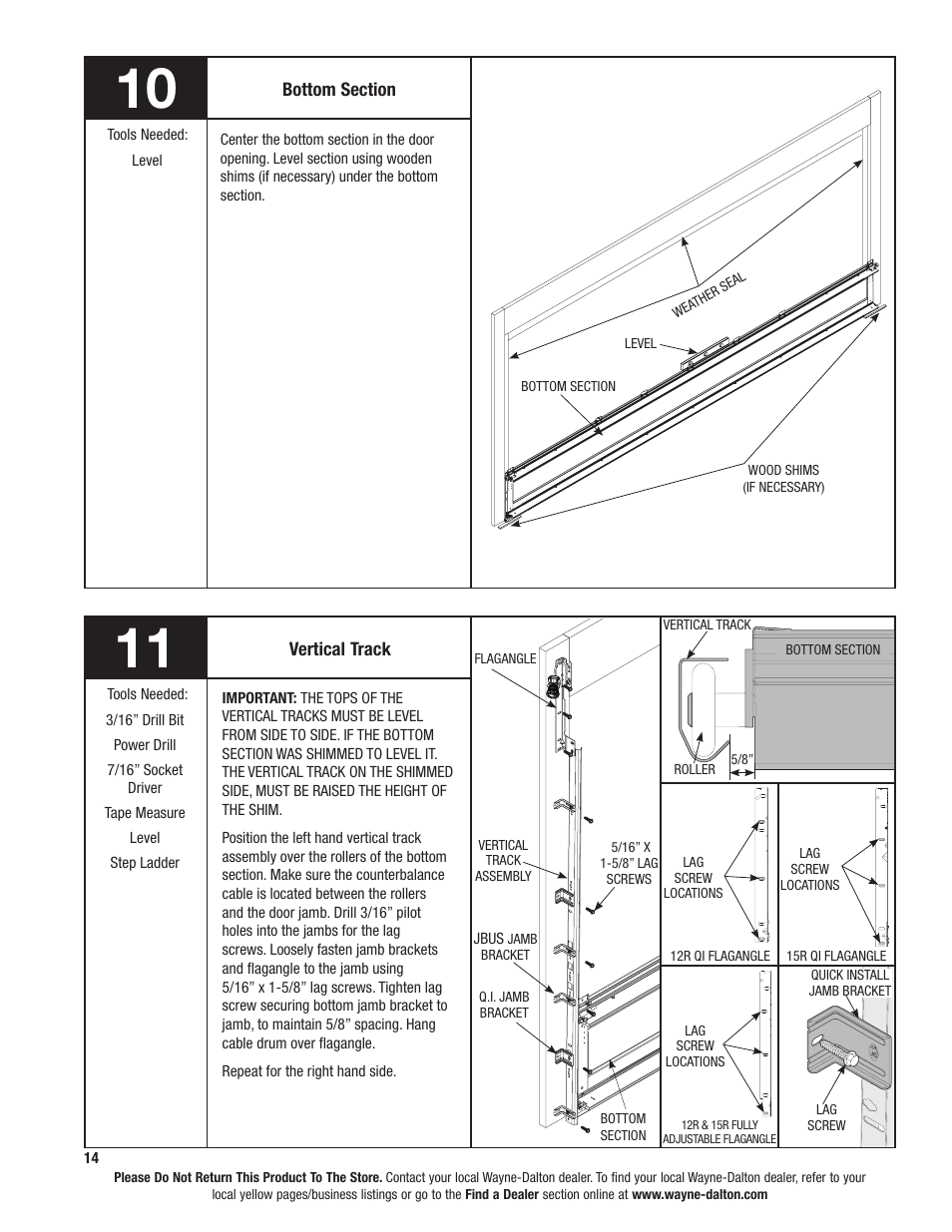 Wayne-Dalton TORQUEMASTER 6100 User Manual | Page 14 / 36