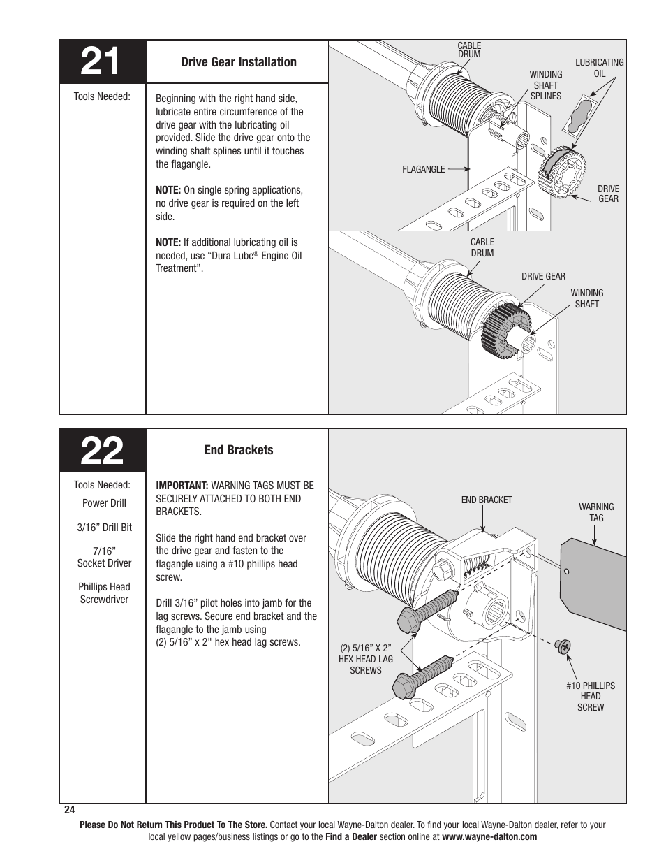 Wayne-Dalton 8000 SERIES 46 User Manual | Page 24 / 38