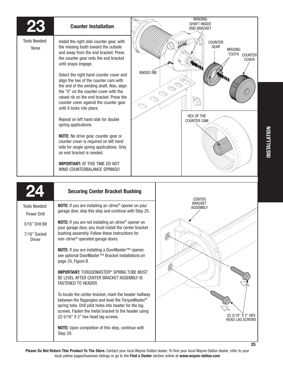 Wayne-Dalton 8000 SERIES 46 User Manual | Page 25 / 38