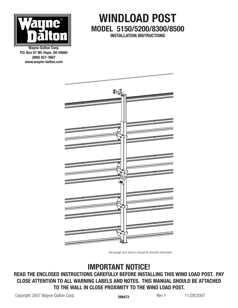 Wayne-Dalton 5150 User Manual | 4 pages