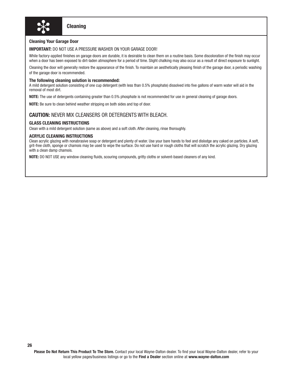 Wayne-Dalton 8800 User Manual | Page 26 / 28