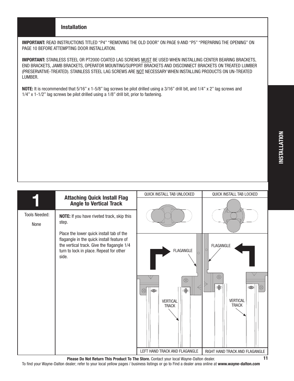 Wayne-Dalton TORQUEMASTER 5120 User Manual | Page 11 / 38