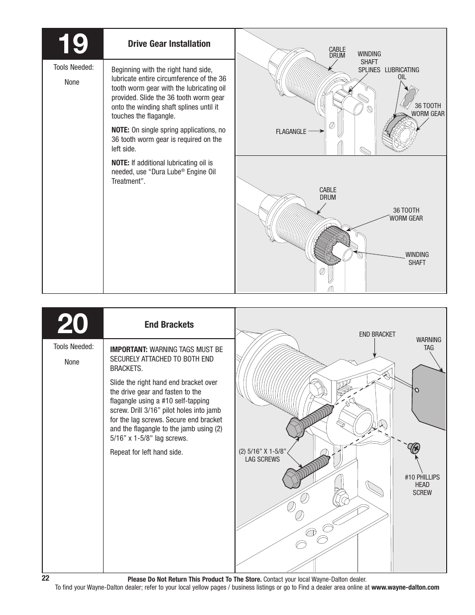 Wayne-Dalton TORQUEMASTER 5120 User Manual | Page 22 / 38