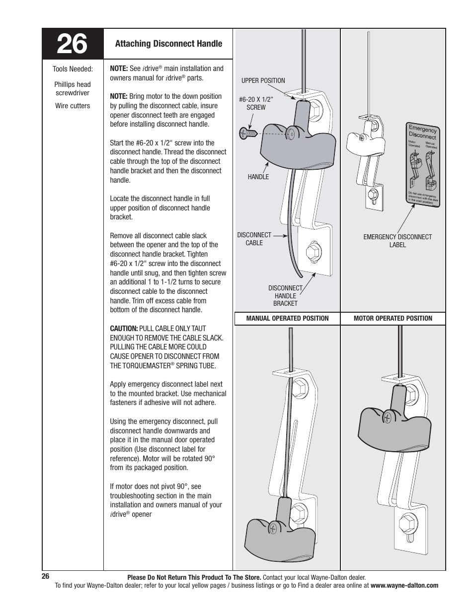 Wayne-Dalton TORQUEMASTER 5120 User Manual | Page 26 / 38