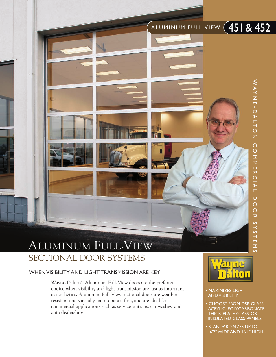 Wayne-Dalton ALUMINUM FULL VIEW 452 User Manual | 4 pages