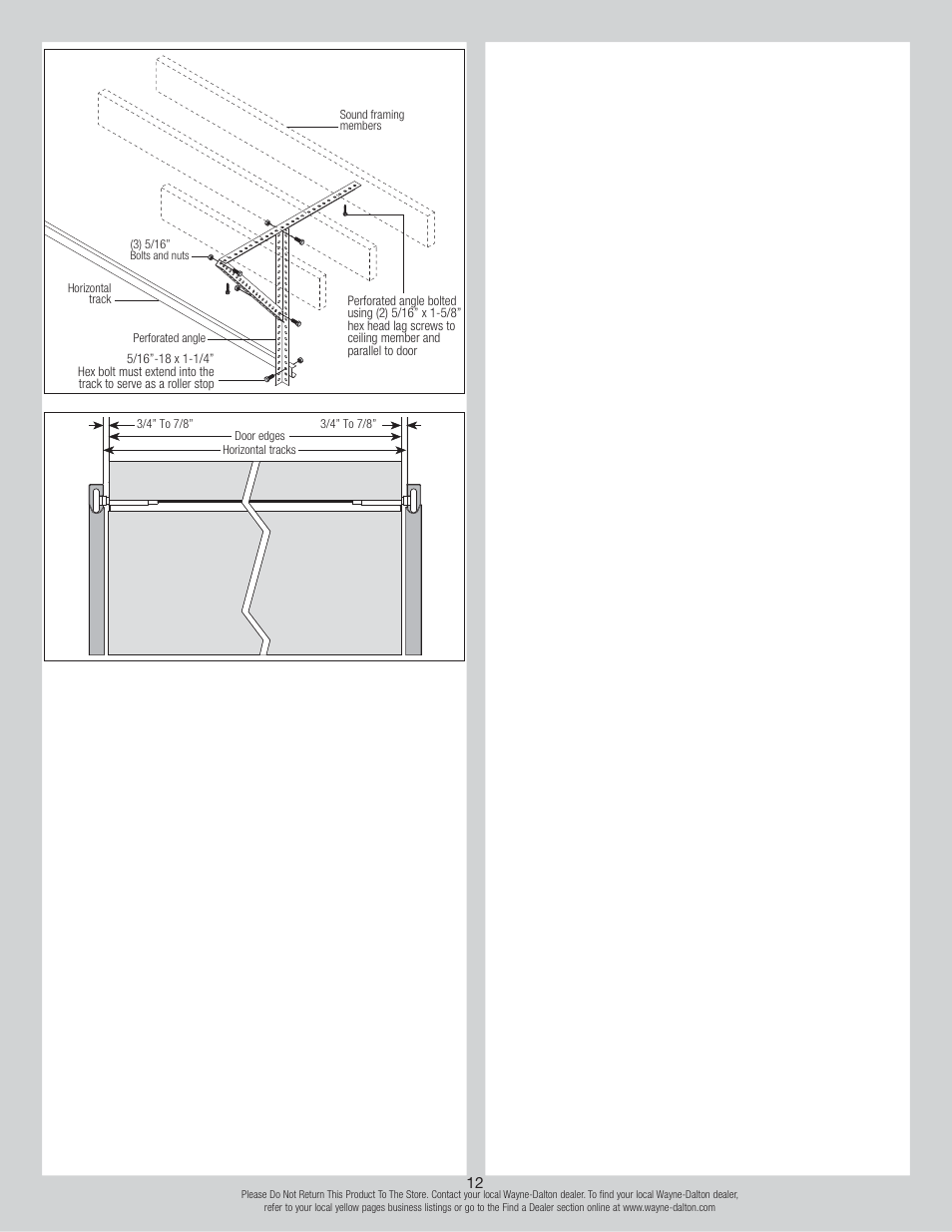 Wayne-Dalton TORSION 8500 User Manual | Page 12 / 16