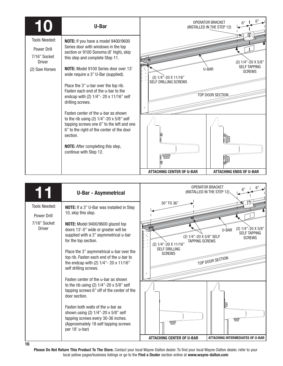 Wayne-Dalton 9100 User Manual | Page 16 / 80