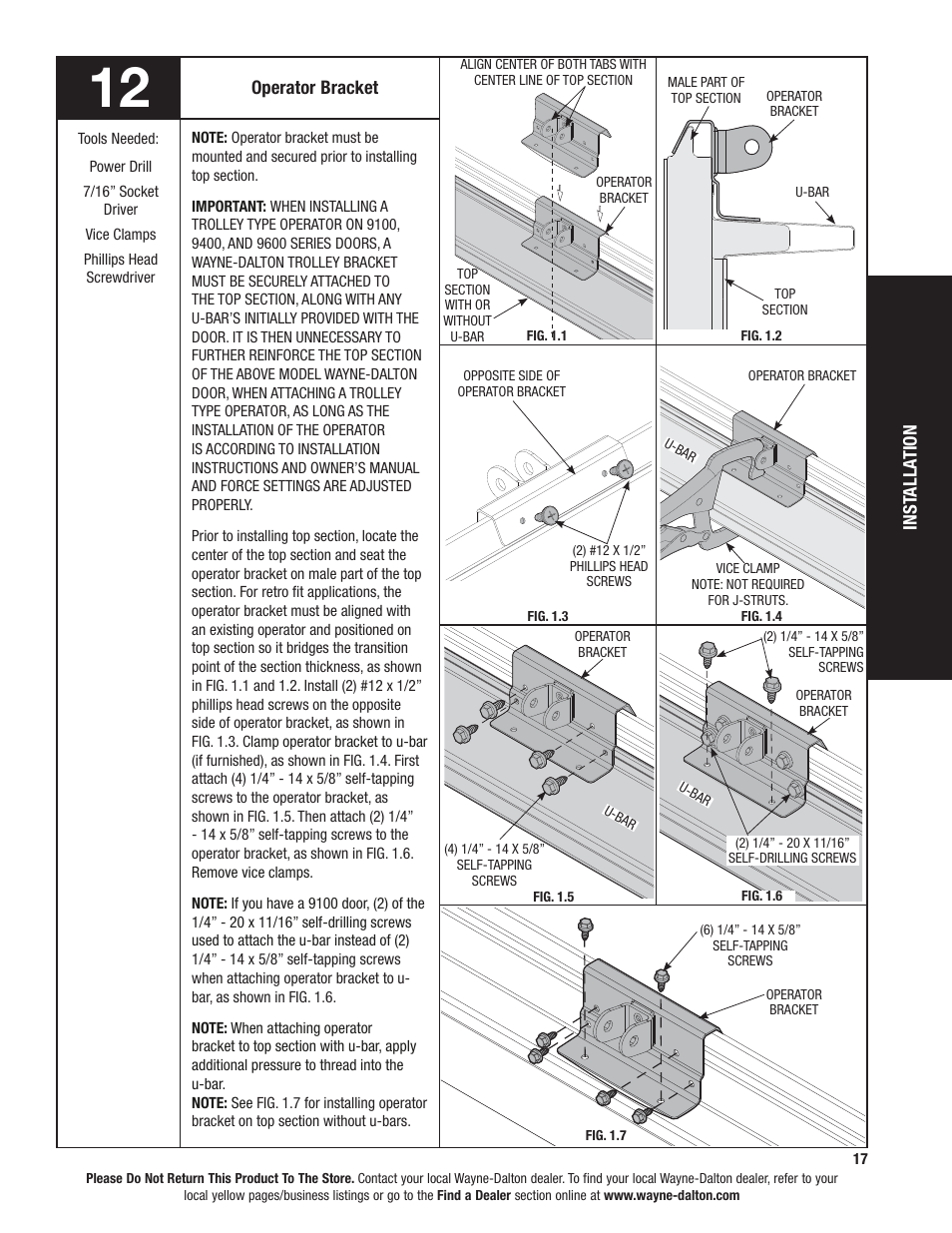 Wayne-Dalton 9100 User Manual | Page 17 / 80