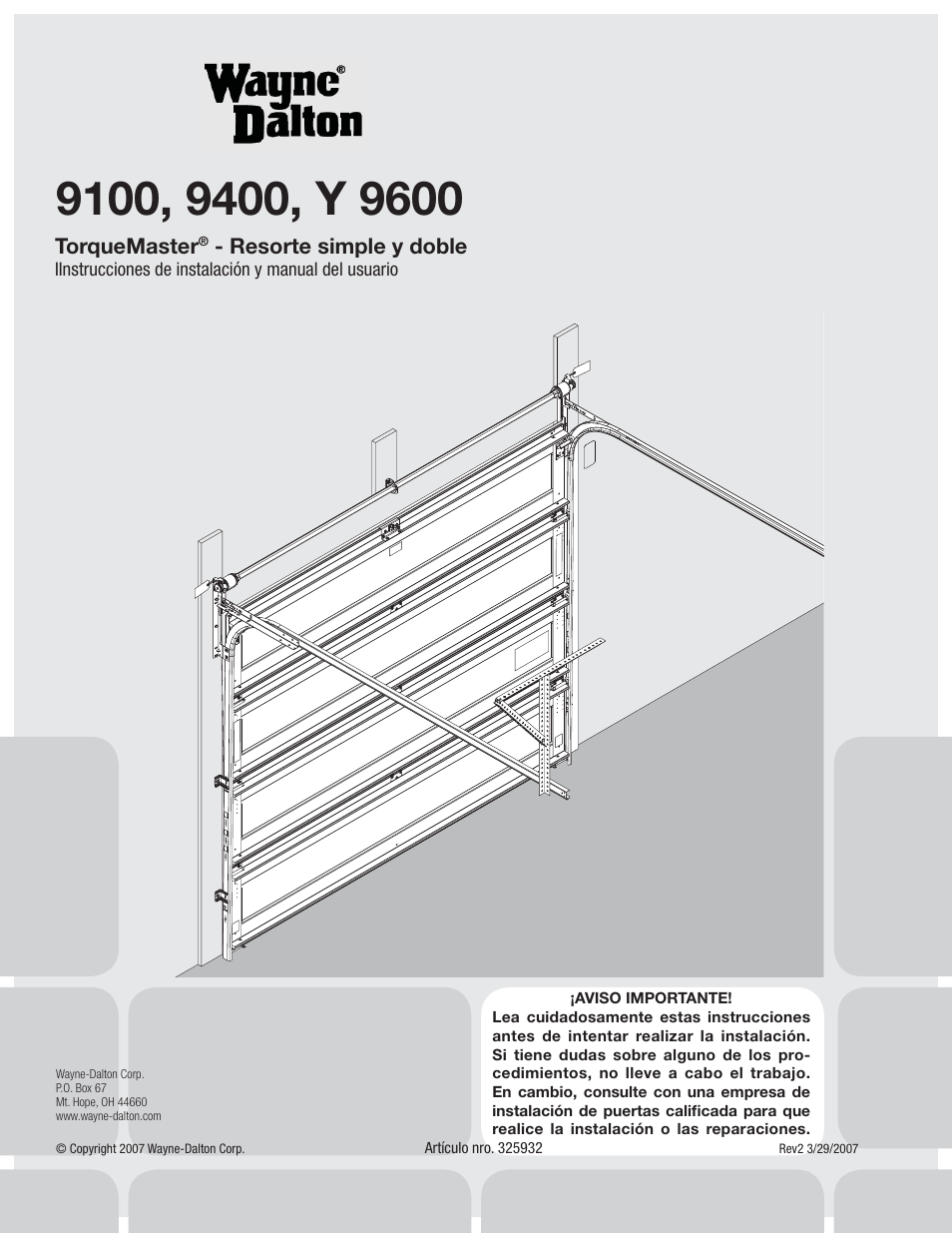 Wayne-Dalton 9100 User Manual | Page 41 / 80