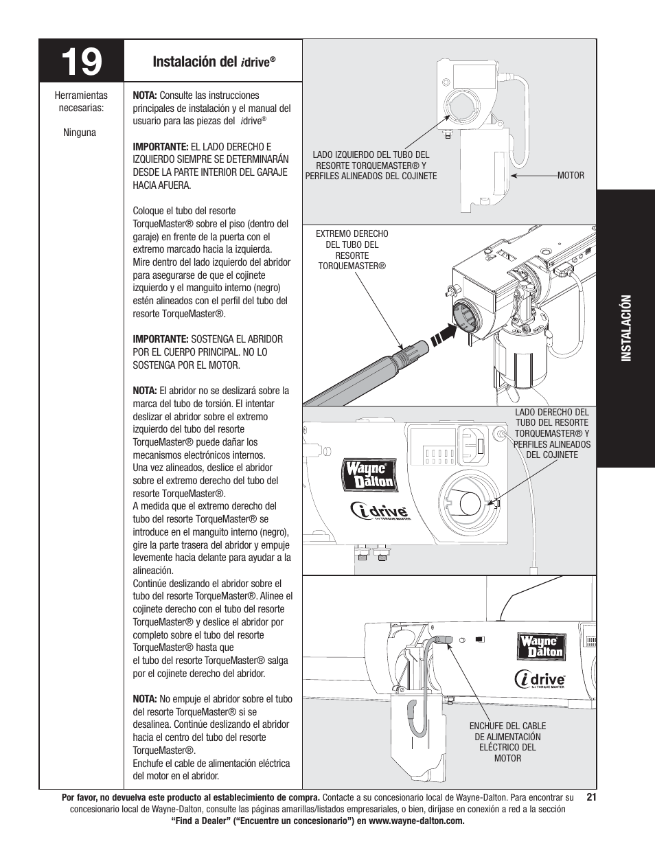 Instalación del | Wayne-Dalton 9100 User Manual | Page 61 / 80