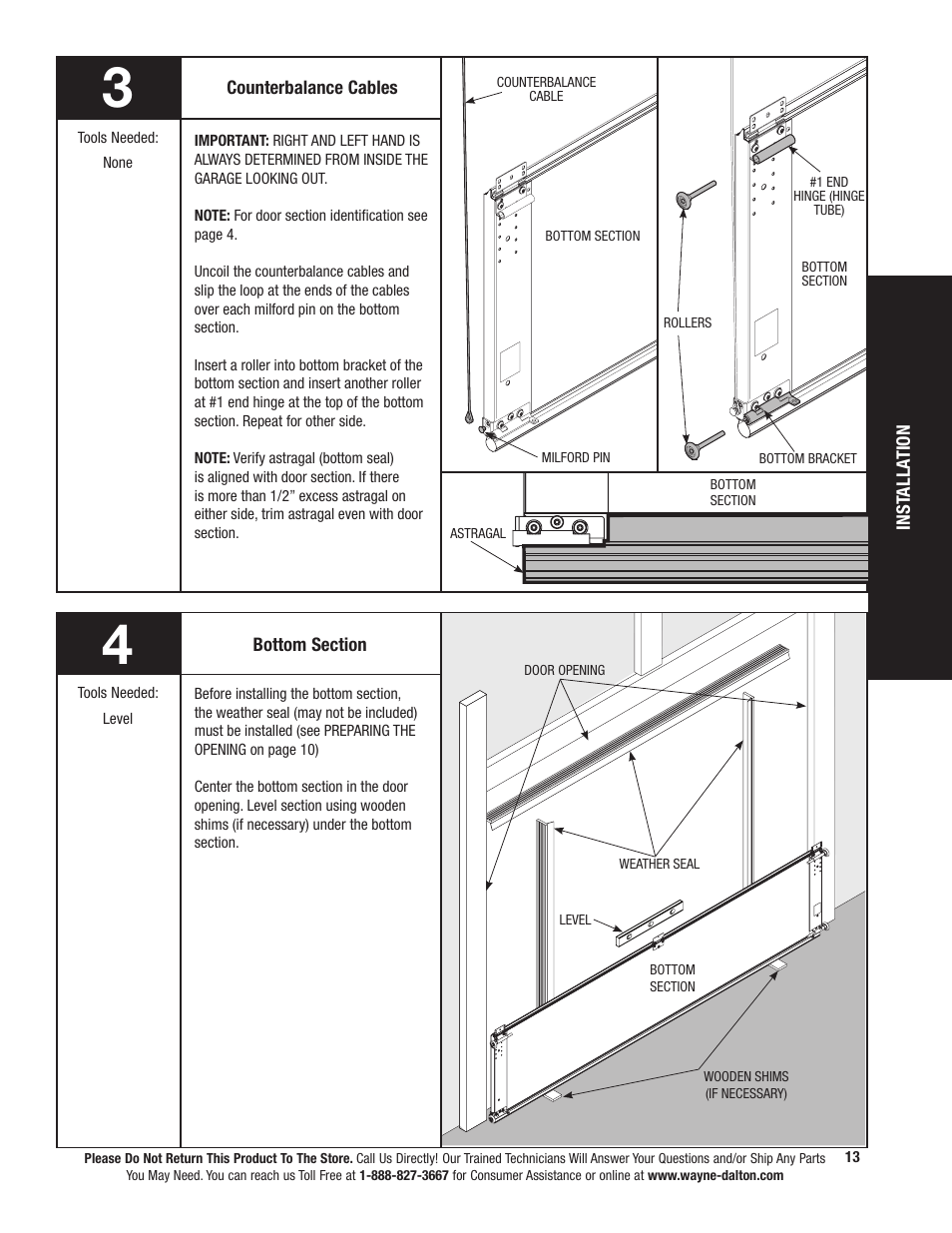 Wayne-Dalton TORSION SPRING 9800 User Manual | Page 13 / 32