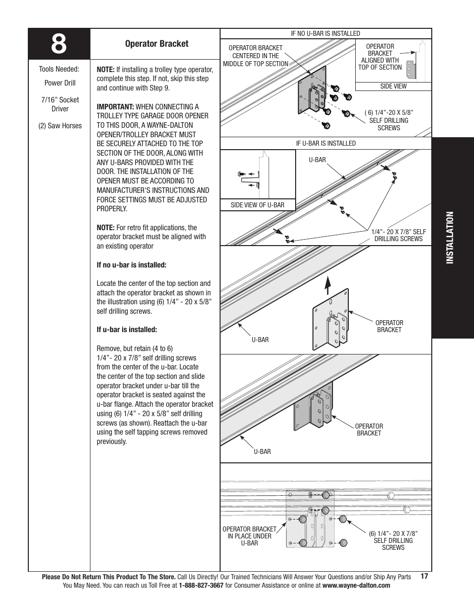 Wayne-Dalton TORSION SPRING 9800 User Manual | Page 17 / 32