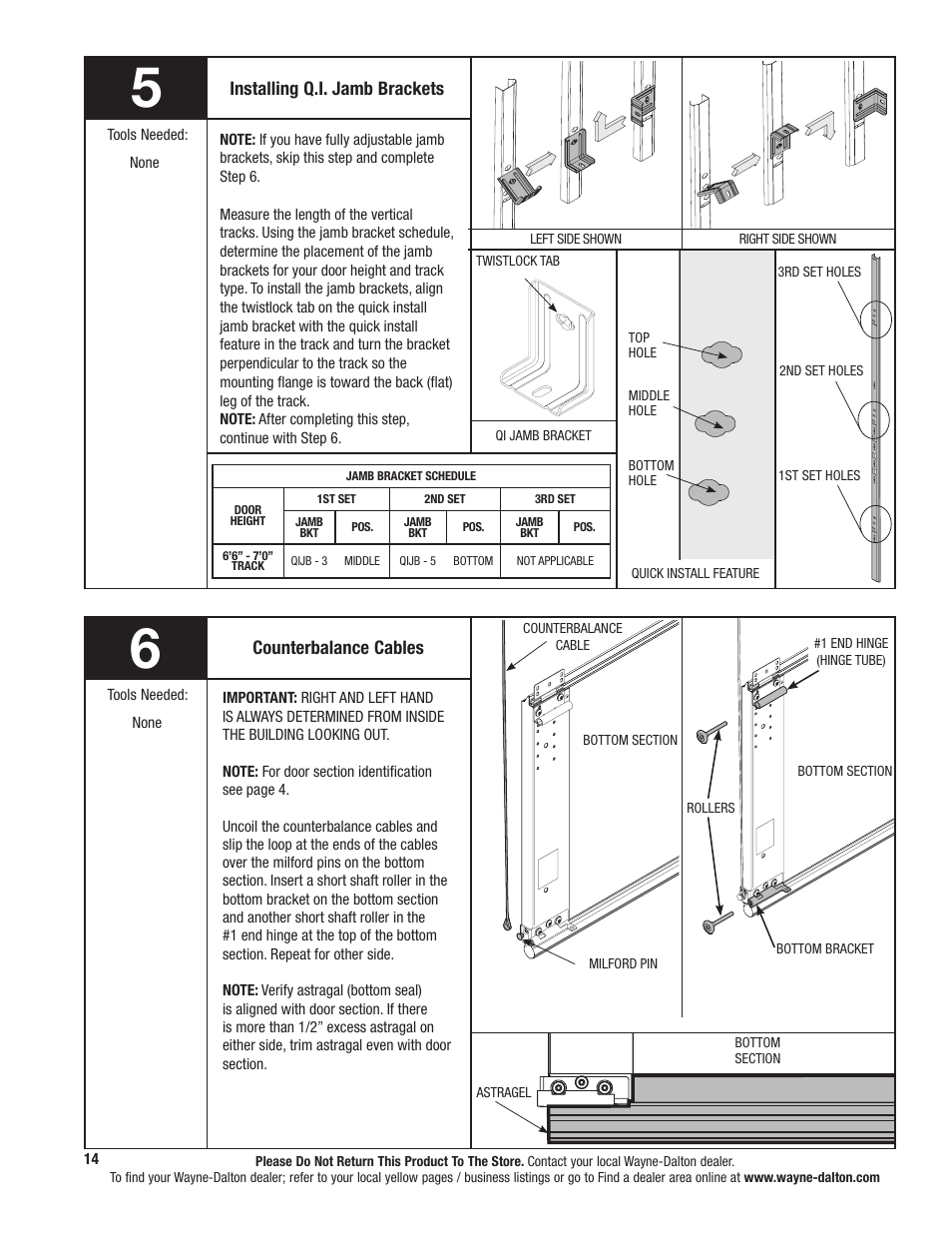 Wayne-Dalton 9800 User Manual | Page 14 / 34