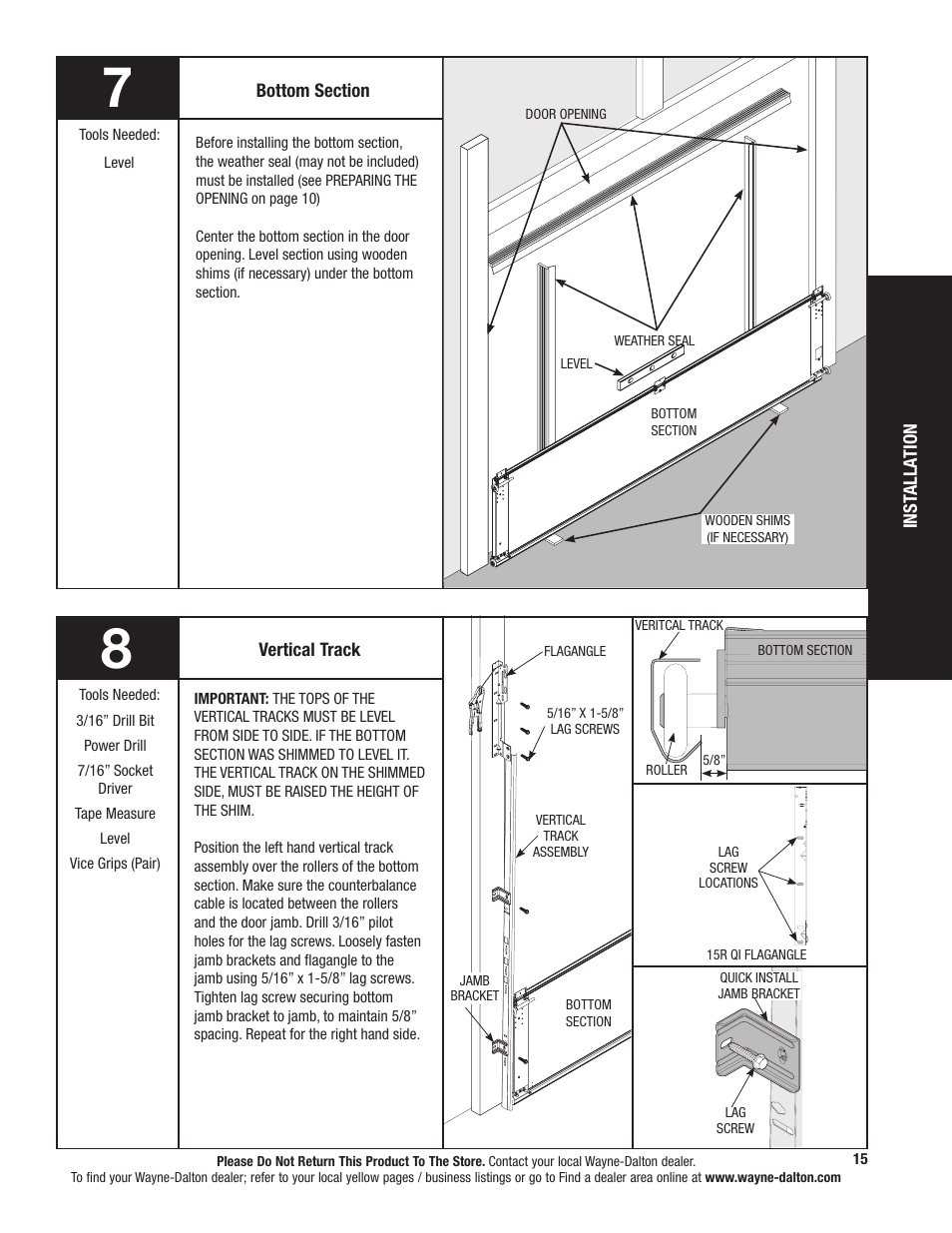 Wayne-Dalton 9800 User Manual | Page 15 / 34